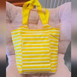 Yellow Striped Women’s Termal Tote with by California Innovations.